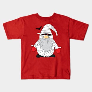 Funny Halloween Gnome Mummy Character Kids T-Shirt